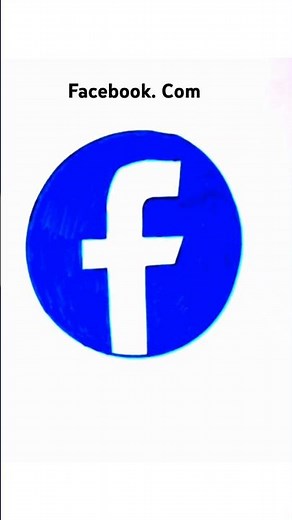 How to Draw Facebook Logo | Step-by-Step Tutorial" #drawing #shorts #art #logo #facebook