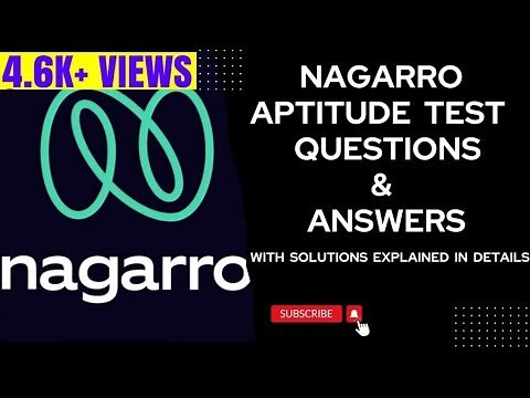 Nagarro Aptitude Test Questions With Answers || Explained In Details || Nagarro Interview Experience