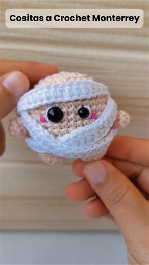 👇 Crochet Mummy Amigurumi Step-by-Step | Easy Beginner Tutorial in Spanish