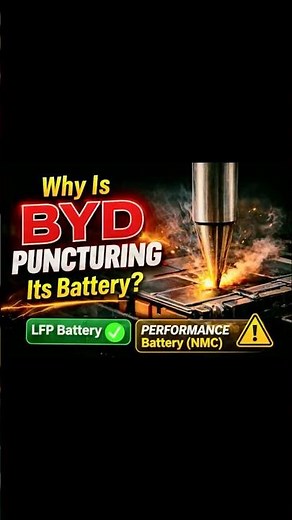 Why BYD Punctures Its Own Battery 🤯 (LFP vs NMC Fire Test)