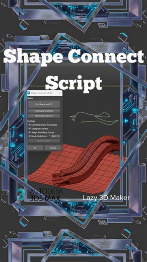 How to use Shape Connect Script in 3ds Max. 3DS Max Autodesk and Corona Renderer Tutorial. 3D Modeling Tutorial tips and tricks. Contact me if you want to learn how to make Realistic 3d Scene. 🧑‍🎓Learn: -Interior and exterior design. -3D Modeling and texturing. -Architecture and building modeling. -3ds Max Tips and Tricks -How to speed up your Workflow 👍Follow me to get more Contents 😁 📱 TikTok: Lazy 3D Maker 📸 Facebook: Lazy 3d maker 📺 Youtube: Lazy 3D Maker ✈️ Telegram: Lazy 3D Maker #3