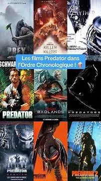 The Predator movies in chronological order! #predator #predatorbadlands #alien