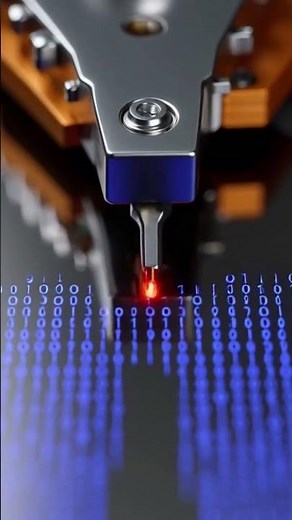 Inner mechanism of magnetic hard disk drive 💿💻