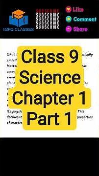 What is Matter? | Class 9 Science Chapter 1 Explained Part 1