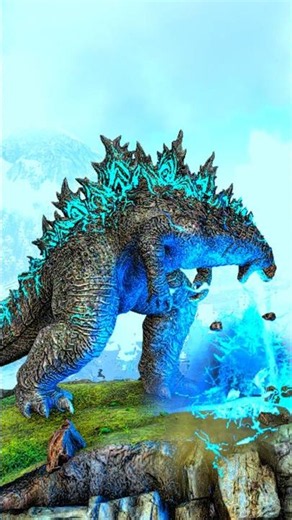 Godzilla in Ark #arksurvivalevolved #dinosaur #arksurvivalascended #gaming #indodinos