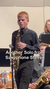 19K views · 348 reactions | Steven took center stage with his epic saxophone solo and absolutely owned it. From smooth notes to dramatic flair, he gave us a performance to remember. Proud parent moment watching our little musician shine! #SaxophoneSolo #ProudParents #YoungMusician #FamilyTalent #StevenRocks #MusicMagic #ParentLife #MakingMemories #KidsWithTalent #FamilyVibes | 10kidsin10years | Facebook