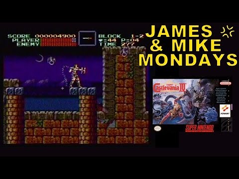Super Castlevania IV (SNES Video Game) Part 1 - James & Mike Mondays