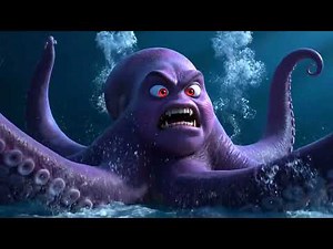 Underwater Rescue! 🐠 Submarine Car vs Giant Octopus | Pixar Style Animation Adventure