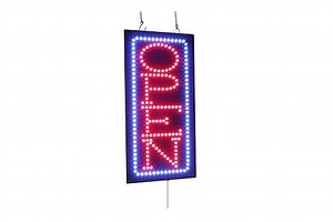 Open Sign Vertical 24\", TOPKING, Signage, LED, Neon, Open, Store, Window, Shop, Business, Display