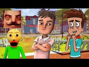 Hello Neighbor - My New Neighbor Player Baldi Spider-Man Aaron History Gameplay Walkthrough