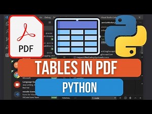 How to Create Tables in PDF using Python | Step-by-Step Guide to Building PDF Tables