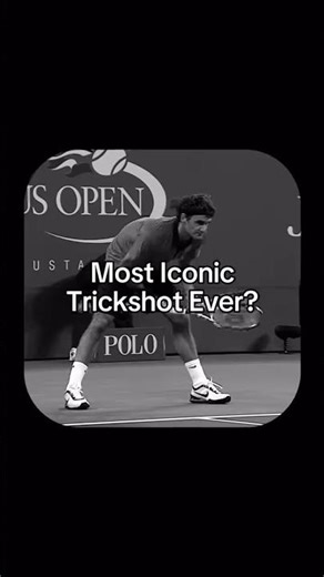 "Federer's iconic shot at the 2009 US Open perfectly encapsulates his unique showmanship."