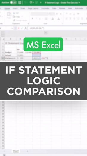 Logical Statements in Excel: Understanding Formulas and Variance Calculation