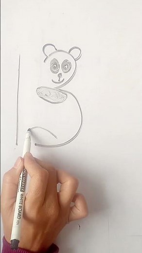 🐼 How To Draw A Panda Using Number 13 | Number Drawing | Eady Drawing #numberdrawing #shorts #panda