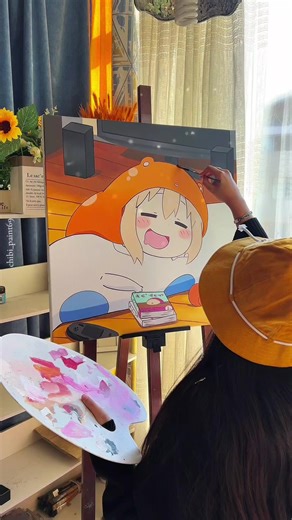 Acrylic Painting | Himouto! Umaru-chan Today's drawing is of Umaru-chan, who can resize anywhere! #MySketch #AcrylicPainting #Umaru #HimoutoUmaru #HandDrawing