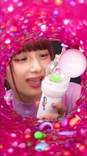 スライムASMR×ウーニーズ💚💜@shinakoasmr475 #しなこちゃん #ASMR #おもちゃ #ウーニーズ