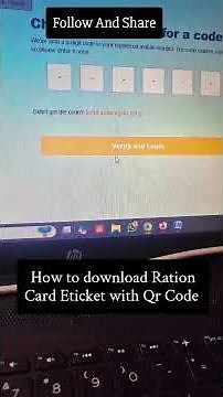 How to Download Ration Card e-Ticket with QR Code | J&K Step-by-Step Guide