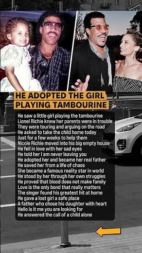 Lionel Richie Adopted Nicole When She Was little