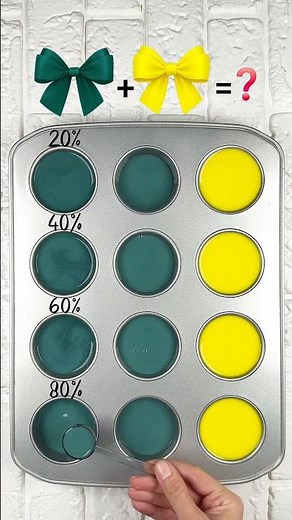 Green and Yellow Color Palette💚💛 #colormixing #colormix #satisfying #colorconcept #artshorts #art