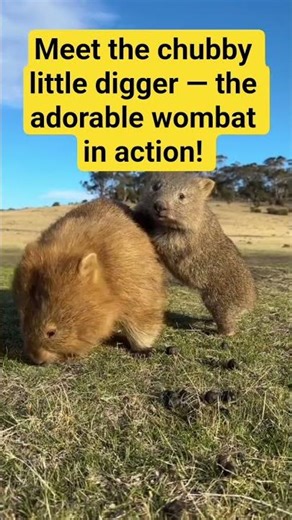 Meet the chubby little digger — the adorable wombat in action!