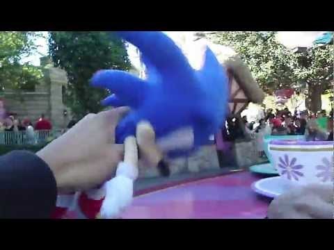 Sonic & Shadow Teacup Ride at Disney Land HD