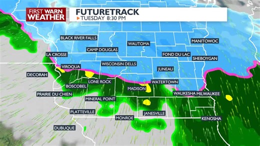 ALERT DAY conditions will begin this evening and continue overnight into Wednesday. This system will start out as snow this evening, then transition to rain later in the evening for areas south of The Dells, before transitioning back to snow Wednesday morning (ending early in the day Wednesday). Areas north of the dells will see mostly if not only snowfall from this system. Snowfall accumulations will be around 3-6" for areas near and north of The Dells, 1-3' for Dane County and areas just to th