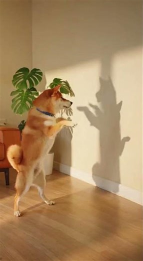 🐶🥊 Dog Shadow Boxing… Loses to Its Own Shadow 😂
