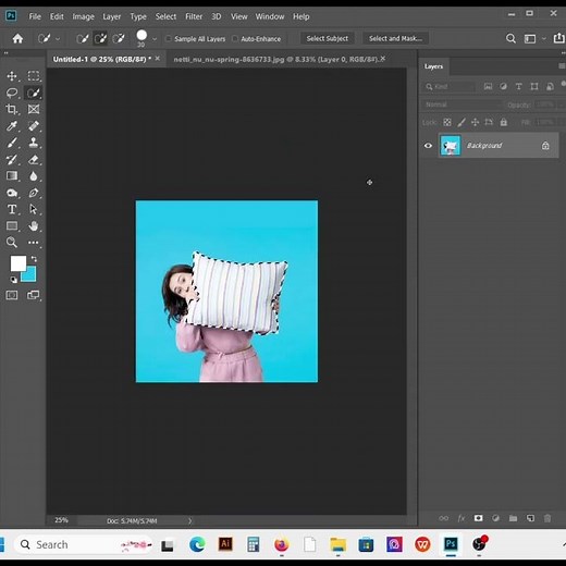 Photoshop Layer Mask Tutorial | Change Pillow Color Easily (Beginner Guide) #shorts #clippingmask