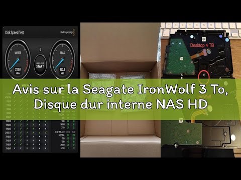 Avis sur la Seagate IronWolf 3 To, Disque dur interne NAS HDD, CMR 3,5" SATA 6 Gbit/s 5 900 tr/min,