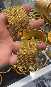 22K Gold Plated Bangles Set: Turkish Bridal Jewelry Gift - Etsy