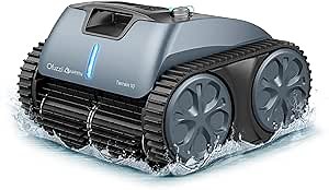 Ofuzzi Terrain 10 Cordless Robotic Pool Cleaner, 3-Motor Power Scrubbing, Wall-Climbing Pool Vacuum with Smart Navigation, 110 Mins Runtime Pool Robot Cleaner for In Ground Pool Up to 50 ft