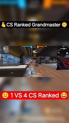 1vs4 In CS Rank🔥 Can I Clutch🤔 Watch Till End #shorts #shortsfeed #trending #viral #freefire #1vs4