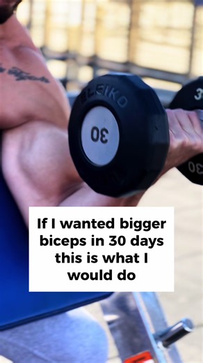 If your biceps aren’t growing, you’re probably training them like a beginner. Here’s how to actually build bigger biceps: ✅ Train the long head (for the peak): Use incline curls, drag curls, and behind-the-body cable curls. These stretch the muscle and create that tall, rounded shape. ✅ Train the short head (for width and thickness): Use preacher curls, spider curls, and wide-grip barbell curls. These build that dense, front-facing fullness. ✅ Apply progressive overload: Stick to 8–12 reps, trac