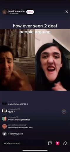 Deaf creators having a heated, viral sign language argument on live! 👐🔥🤐 #dailymemes #funny