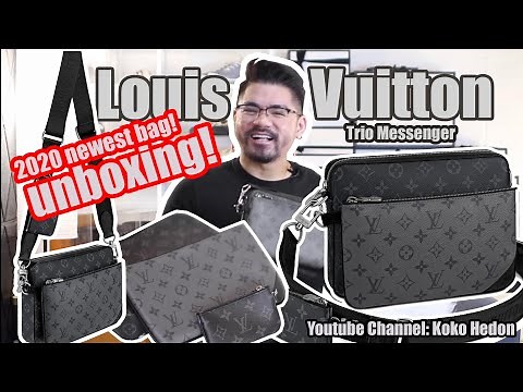 LV Trio Messenger Unboxing!! Newest Bag 2020! What Can Fit and On Body Review! Louis Vuitton Bag