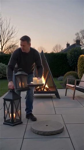 Majestic Pyramid Steel Mesh Wood Burning Fire Bowl Pit
