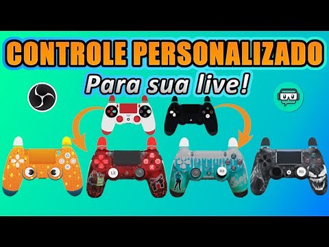 COMO COLOCAR CONTROLE NA LIVE | Tutorial CONTROLE PS4 | OBS
