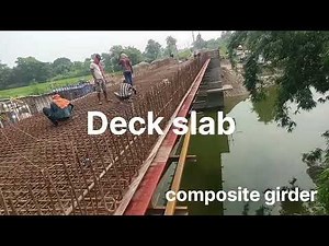 Composite Girder deck slab reinforcement Binding| railway bridge composite girder