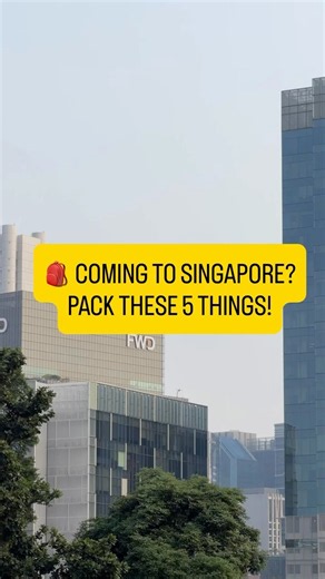 5 Things to Pack for Singapore 🇸🇬 | Singapore Travel Essentials & Tips #shorts #singapore #viral
