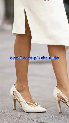 Scarpin Branco Charmellle 👠 Leve, Elegante e Sofisticado
