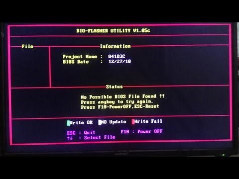 ACTUALIZAR BIOS G41D3C boot USB