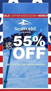 Save up to 55% on Tickets, Fun Cards and Passes! Hurry, Offer Ends Soon! | SeaWorld San Diego