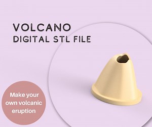 Printable Volcano | Teacher Resources Volcano | DIY Science Experiment | 3D Printable Volcano - Etsy UK