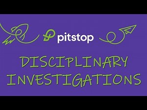 HOW TO CONDUCT DISCIPLINARY INVESTIGATIONS