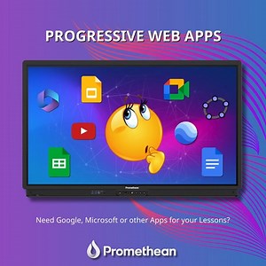 Do you need Microsoft, Google, or other apps on your ActivPanel 9? Open the built-in Chromium browser and access the web versions of your favourite apps! Why Progressive Web Apps? 🚀 Consistent Experience Across Devices 🎯 Updates automatically—less tech, more teaching! From Google Slides to GeoGebra, it's all at your fingertips. Need Android apps? Sideload with Promethean's MDM system. 💡 Teach smarter with ActivPanel 9! | Promethean