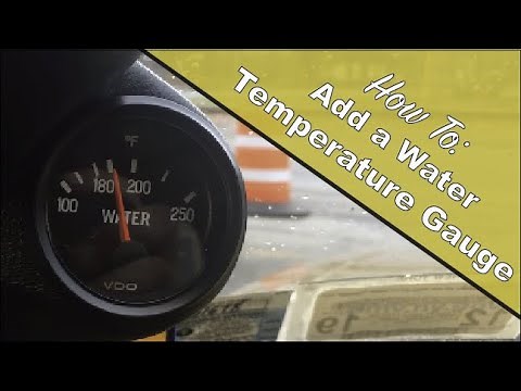 How to Install a VDO Water Temperature Gauge into a Volvo 240