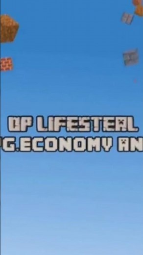 Join the new lifesteal smp | link in description