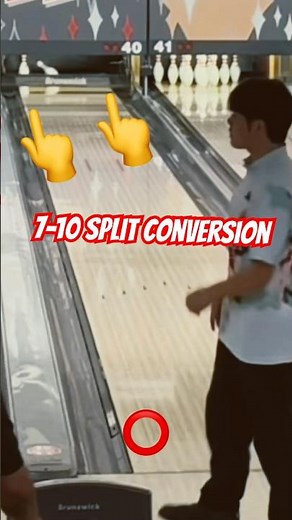 7-10 Split Conversion #bowling #710 #split #shortshorts #subscribe #tapthecircle #short #shorts