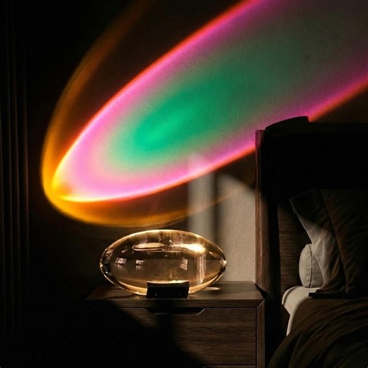 Crystal LED Eye of the Sky Table Lamp, USB Powered Ambient Bedside Light, Handmade Modern Desk Lamp With Color Filters, Aesthetic Home Decor - Etsy