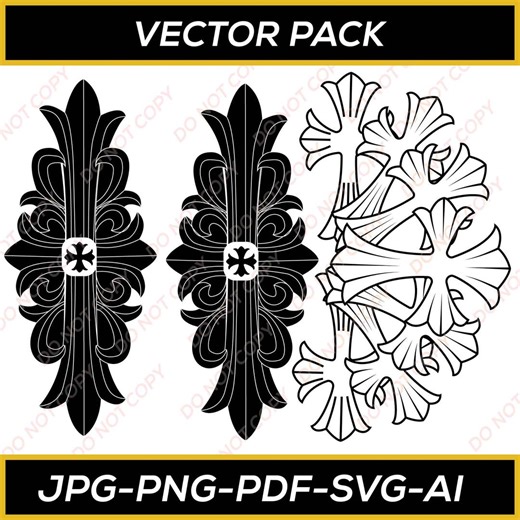 Ornamental Vector Design Pack | Decorative Abstract Elements | Svg Png Pdf Ai | Digital Download - Etsy